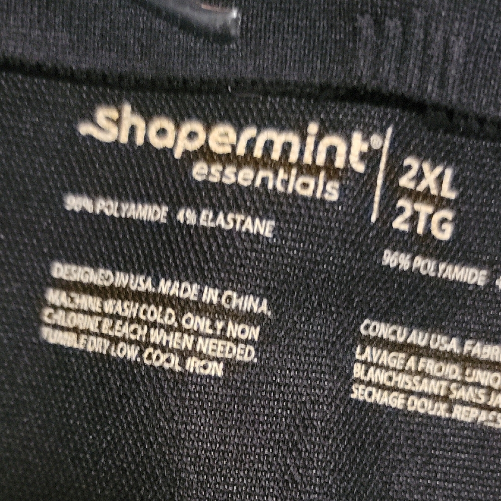 Shapermint Essentials High Rise Black Biker Shorts 2XL - Picture 3 of 5